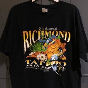 Authentic Richmond tattoo festival t-shirt
